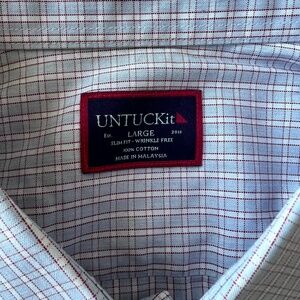 Mens Large Slim Fit UNTUCKit Button Down Shirt